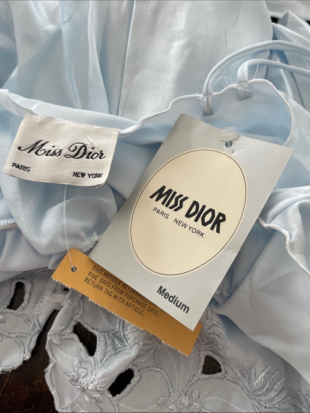 Christian Dior Miss Dior vintage sleepwear deadstock - Picture 5 of 6